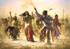 Dansul ritual al pieilor rosii